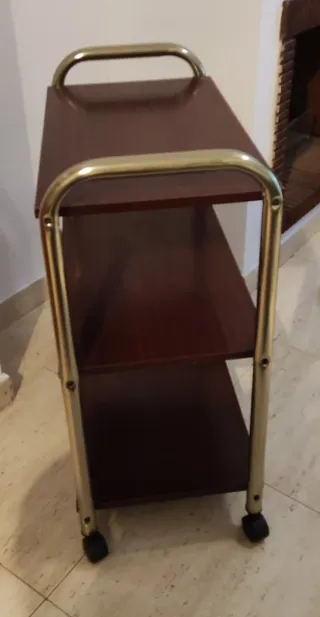 Carrito auxiliar wengue 3 estantes