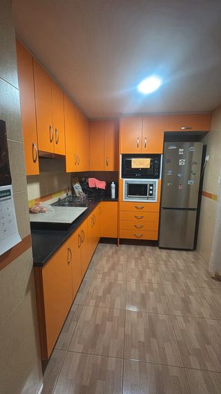 Muebles de cocina naranjas