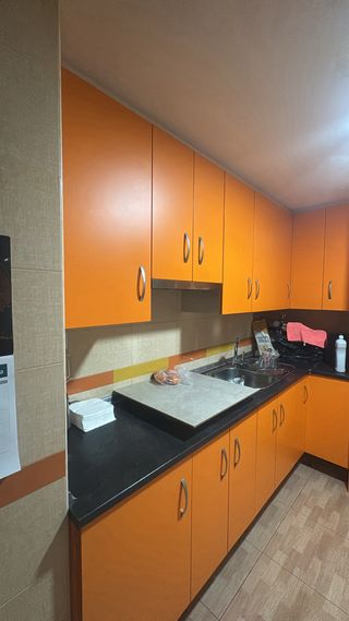 Muebles de cocina naranjas
