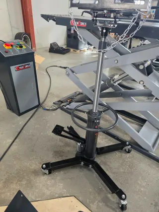 Gato de foso hidráulico para cajas de cambio profe