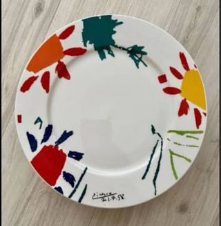 Plato Decorativo Picasso Multicolor Cerámica