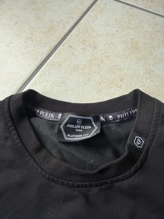 Felpa Philipp Plein Teschio Multicolore Nera