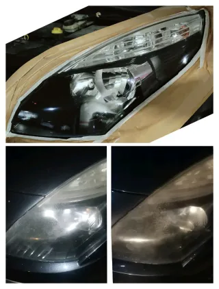 Pulido y restauración de faros