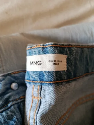 Pantalón vaquero Mango azul