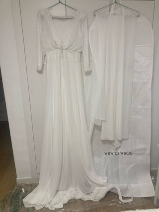 Vestido de Novia Rosa Clará Gelmira