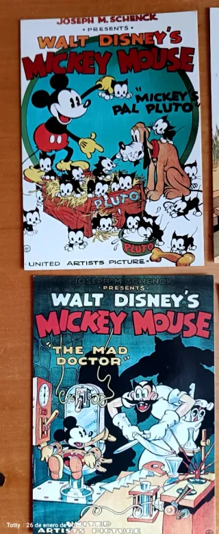 Postales Películas Disney Mickey Mouse