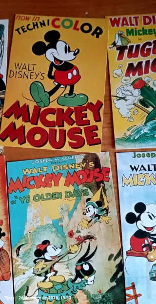 Postales Películas Disney Mickey Mouse