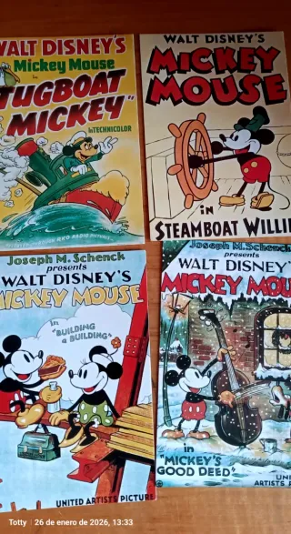 Postales Películas Disney Mickey Mouse