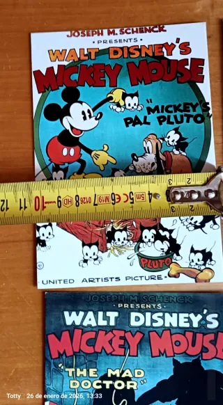 Postales Películas Disney Mickey Mouse