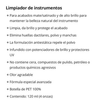 Limpiador de instrumentos guitar