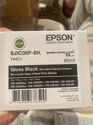 Tinta Epson SJIC36P-BK T44C1 Gloss Black