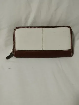 Cartera Parfois Marrón y Blanca