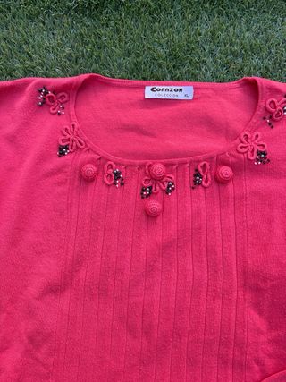 Jersey primavera Algodón Mujer XL Escote Decorado