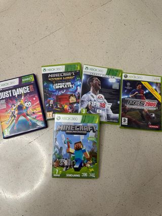 Xbox 360 Juegos: Minecraft, FIFA, PES, Just Dance