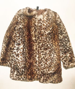 Abrigo Zara Kids Animal Print T7-8