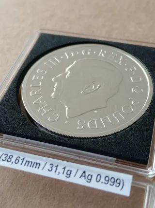 🇬🇧 Moneda 1 onza Plata Drácula Gothic Horror 202