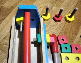 Caja herramientas madera niños