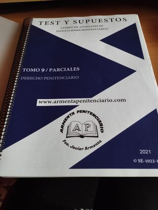 Libros test supuestos CUERPO DE AYUDANTES de IIPP