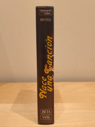 Película VHS Nace una canción