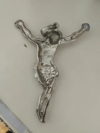 Colgante Crucifijo Plata Antigua