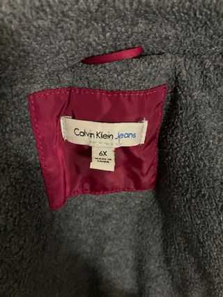 Chaqueta Calvin Klein Niña Talla 6X Roja