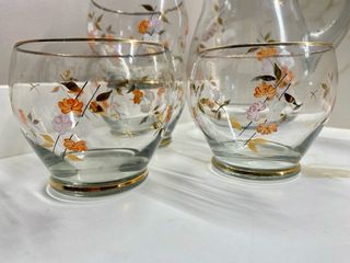 Antiguo Juego jarra y 4 vasos. Vintage - Años 60.