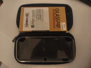 Funda, Cristal Templado y Carcasa Switch Lite