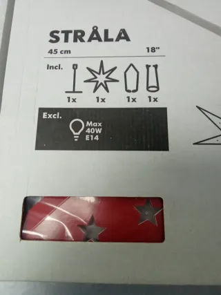 Luz estrella IKEA STRÅLA 45 cm