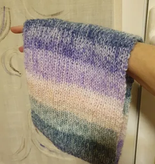 Buff cuello lana artesano multicolor