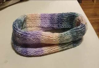 Buff cuello lana artesano multicolor