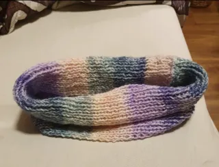 Buff cuello lana artesano multicolor