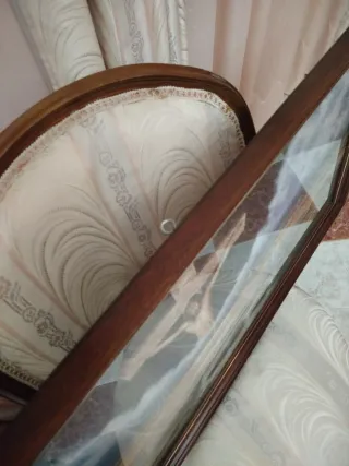 Cuadro religioso madera y cristal