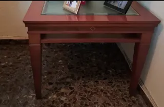 Mesa de centro madera y cristal