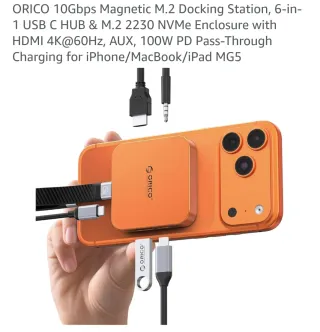 ORICO M.2 Magnetic Docking Station PD 100W