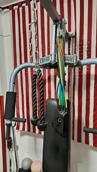 Barra de gimnasio y accesorios