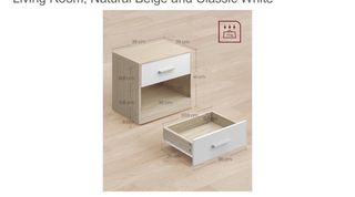 Mesita de noche VASAGLE 1 cajón