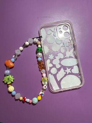 Custodia iPhone 12 Mini tropicale + catena