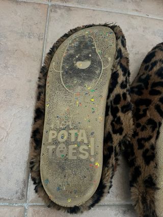 Pantuflas leopardo talla 37