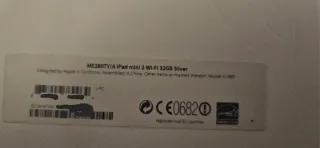 Apple iPad Mini 2 Plata/Blanco