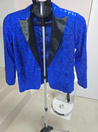 Blazer lentejuelas azul niños talla 146cm