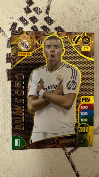 Cromo Mbappé Balón de Oro Adrenalyn 24/25