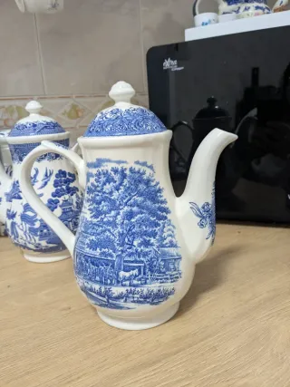 Tetera Churchill Currier & Ives mill dam