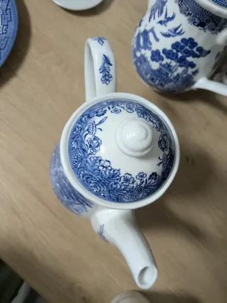 Tetera Churchill Currier & Ives mill dam