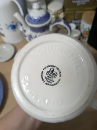 Tetera Churchill Currier & Ives mill dam