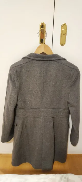 Abrigo Zara Mujer Gris Talla S