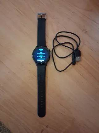 Reloj Inteligente Negro con Cargador