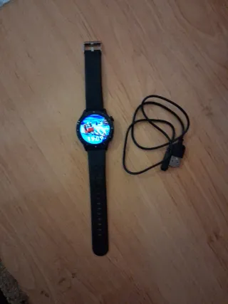 Reloj Inteligente Negro con Cargador