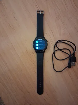 Reloj Inteligente Negro con Cargador