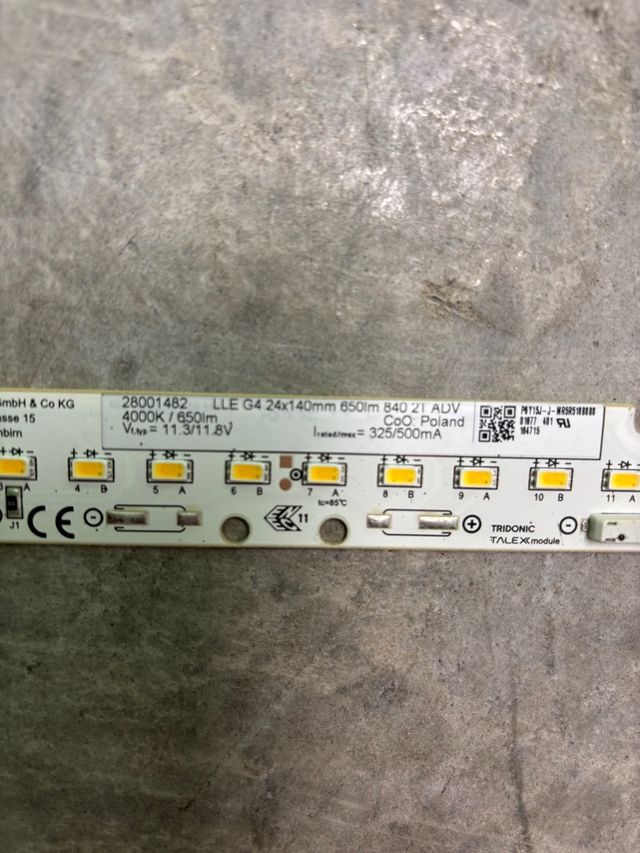 Módulo LED Tridonic 14cm 4000K 500mA