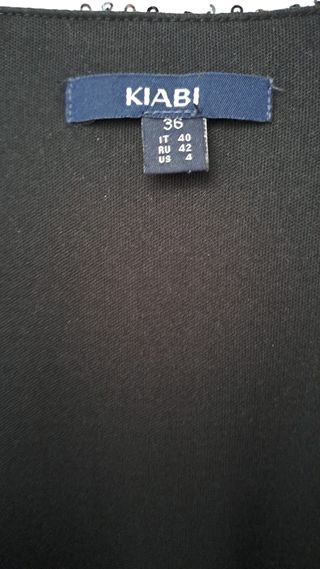 Vestido lentejuelas negro y plateado